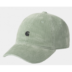 CASQUETTE CARHARTT WIP HARLEM CAP - MISTY SAGE BLACK 