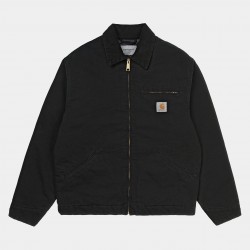 VESTE CARHARTT WIP OG DETROIT JACKET - BLACK AGED CANVAS