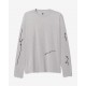 T-SHIRT POETIC COLLECTIVE SCRIBBLE LONG SLEEVE - GREY