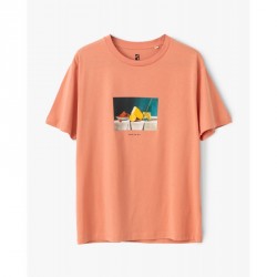 T-SHIRT POETIC COLLECTIVE SKATE OR DIE - ROSE CLAY
