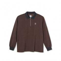 POLO POLAR JACQUES LS SHIRT - GREY BROWN