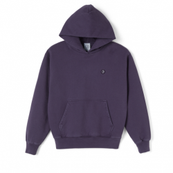 SWEAT POLAR PATCH HOODIE - DARK VIOLET