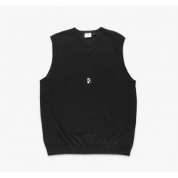 SWEAT POETIC COLLECTIVE EMBROIDERED SLIPOVER - BLACK