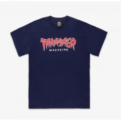 T-SHIRT THRASHER SCRIPT - NAVY 