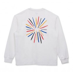 T-SHIRT LAST RESORT AB ENLIGHTEN LS - WHITE