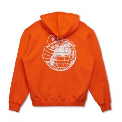 SWEAT LAST RESORT AB WORLD HOODIE - FLAME ORANGE
