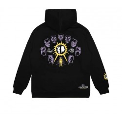 SWEAT JACKER UTOPIA HOODIE - BLACK