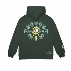 SWEAT JACKER UTOPIA HOODIE - GREEN