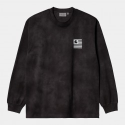 T-SHIRT CARHARTT WIP CHROMO LS - BLACK CHROMO