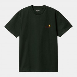 T-SHIRT CARHARTT AMERICAN SCRIPT - DARK CEDAR