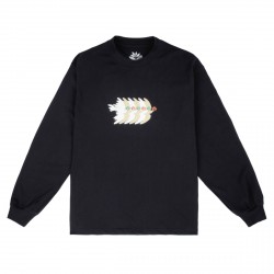 T-SHIRT MAGENTA DOVE LS TEE - BLACK
