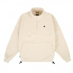 POLAIRE MAGENTA LOOP FLEECE HIGH NECK - BEIGE 