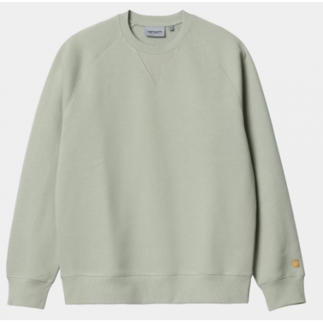 SWEAT CARHARTT WIP CHASE CREW - AGAVE GOLD 