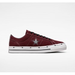 CHAUSSURES CONVERSE ONE STAR PRO OX - DEEP BORDEAUX BLACK WHITE