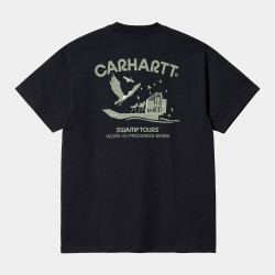 T-SHIRT CARHARTT WIP SWAMP TOURS - DARK NAVY
