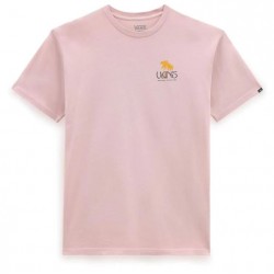 T-SHIRT VANS SUNSET DUAL PALM - ROSE SMOKE