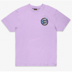 T-SHIRT SANTA CRUZ HOLO FLAMED DOT - DIGITAL LAVENDER