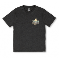 T-SHIRT VOLCOM STRIPT YOUTH - HEATHER BLACK