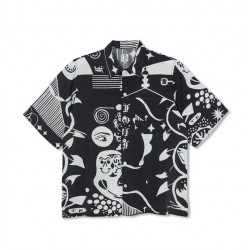 CHEMISE POLAR SPIRAL SHIRT - BLACK WHITE