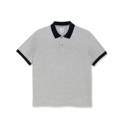 POLO POLAR DUO POLO SHIRT - HEATHER GREY
