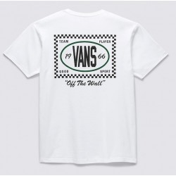 T-SHIRT VANS TEAM PLAYER CHECKERBOARD - WHITE