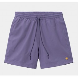 SHORT CARHARTT WIP CHASE SWIM TRUNKS - ARENGA GOLD 