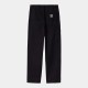 PANTALON CARHARTT WIP FLINT PANT - BLACK GARMENT DYED