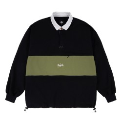 POLO MAGENTA F.R.A POCKET LS - BLACK