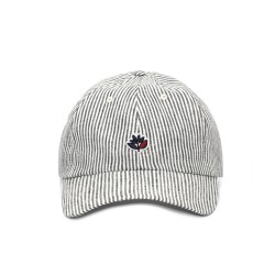 CASQUETTE MAGENTA STRIPE DAD HAT - GREY