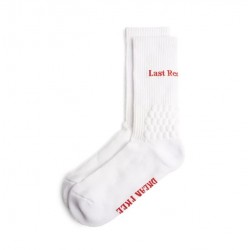 CHAUSSETTES LAST RESORT AB RIGHT ANGLE BUBBLE SOCK - WHITE