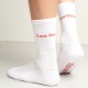 CHAUSSETTES LAST RESORT AB RIGHT ANGLE BUBBLE SOCK - WHITE