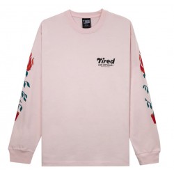 T-SHIRT TIRED SKATEBOARDS NOTINHGTH LS - ROSE