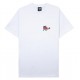 T-SHIRT TIRED SKATEBOARDS MUSIC SS - BLANC