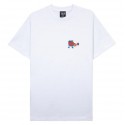 T-SHIRT TIRED SKATEBOARDS MUSIC SS - BLANC