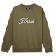 SWEAT TIRED SKATEBOARDS GOLF CREWNECK - OLIVE