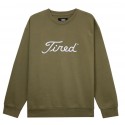 SWEAT TIRED SKATEBOARDS GOLF CREWNECK - OLIVE
