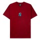 T-SHIRT TIRED SKATEBOARDS GHOST SS - CARDINAL 