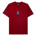 T-SHIRT TIRED SKATEBOARDS GHOST SS - CARDINAL 