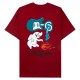 T-SHIRT TIRED SKATEBOARDS GHOST SS - CARDINAL 