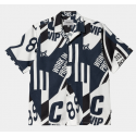 CHEMISE CARHARTT WIP MARINA SHIRT - MARINA PRINT ATOM BLUE 