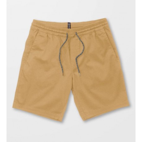 Elastic khaki shorts 2025