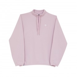SWEAT HELAS CAP CLASSIC QUARTER ZIP - LIGHT PURPLE