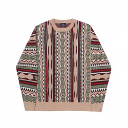 PULL HELAS CAPS CREWNECK COOG KNIT - BEIGE