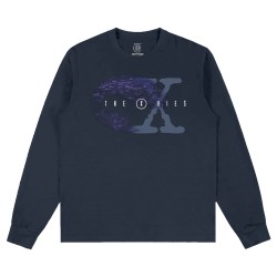 T-SHIRT THEORIES LS PARANORMAL - NAVY