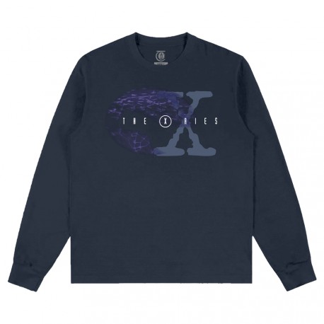 T-SHIRT THEORIES LS PARANORMAL - NAVY