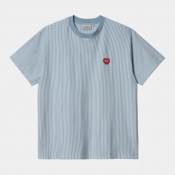 T-SHIRT CARHARTT WIP TERRELL SS STRIPE - BLEACH WAX