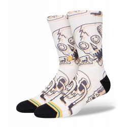 CHAUSSETTES STANCE TALKIN HEADS - VINTAGE WHITE