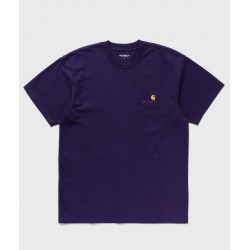 T-SHIRT CARHARTT WIP AMERICAN SCRIPT - CASSIS