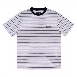 T-SHIRT WELCOME PALMER YARN DYED KNIT - LILAC