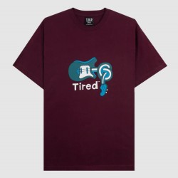 T-SHIRT TIRED SPINAL TAP TEE - BURGUNDY